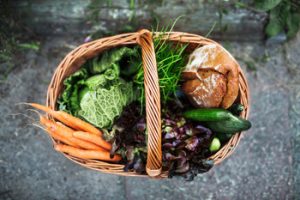 A basket of produce 