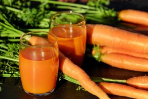 Orange juice with carrots