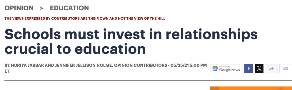 Schools must invest cover