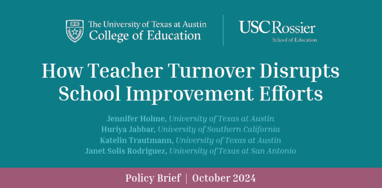 Reports & Publications - Teacher Turnover Project